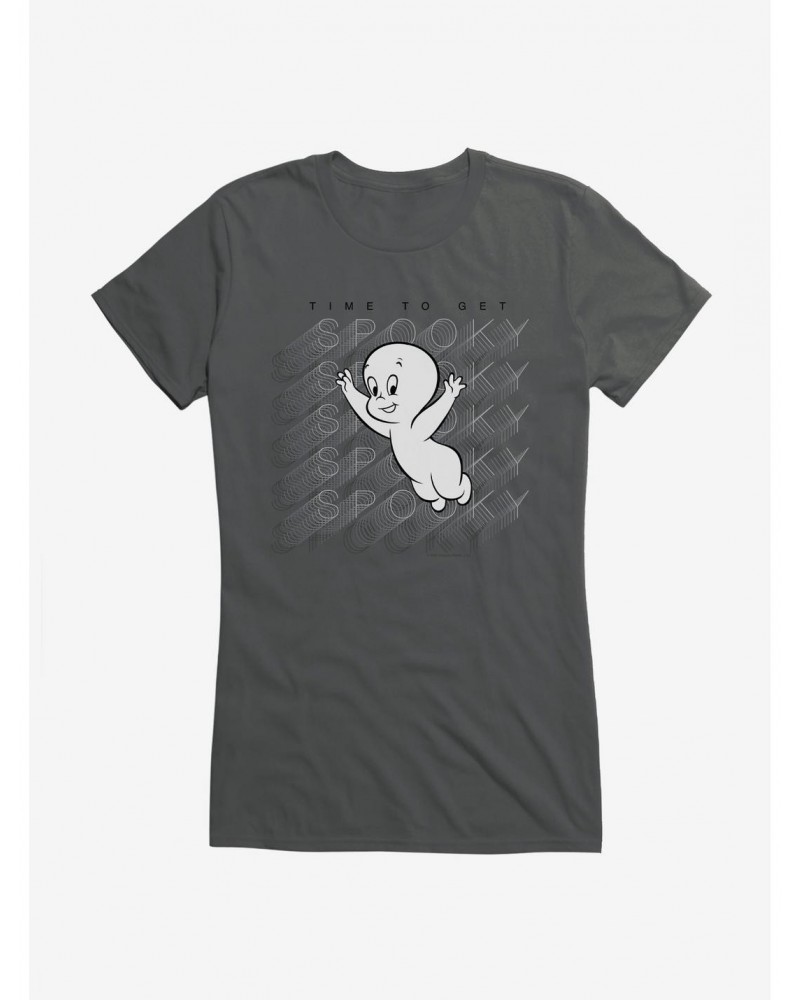 Casper The Friendly Ghost Virtual Raver Spooky Time Girls T-Shirt $7.97 T-Shirts