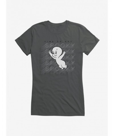 Casper The Friendly Ghost Virtual Raver Spooky Time Girls T-Shirt $7.97 T-Shirts