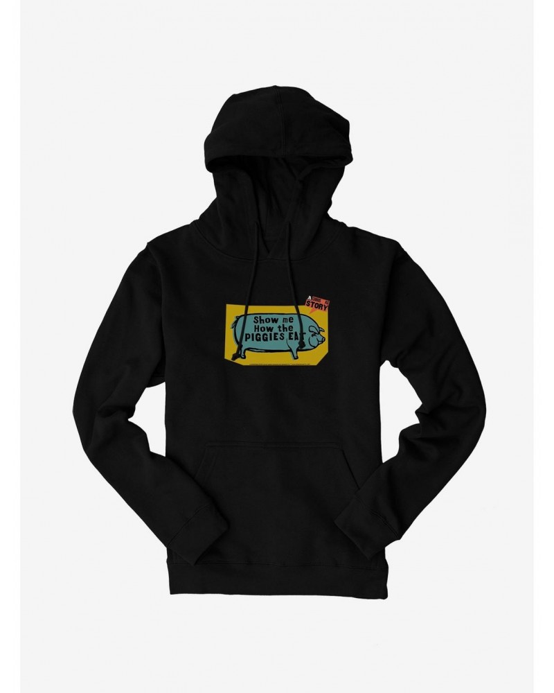 A Christmas Story Show Me How The Piggies Eat Hoodie $17.60 Hoodies