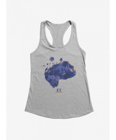 E.T. 40th Anniversary Collage Art Graphic Girls Tank $8.72 Tanks