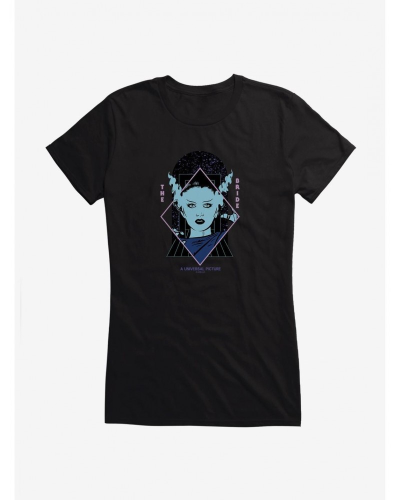 Bride Of Frankenstein The Bride Diamond Girls T-Shirt $9.96 T-Shirts