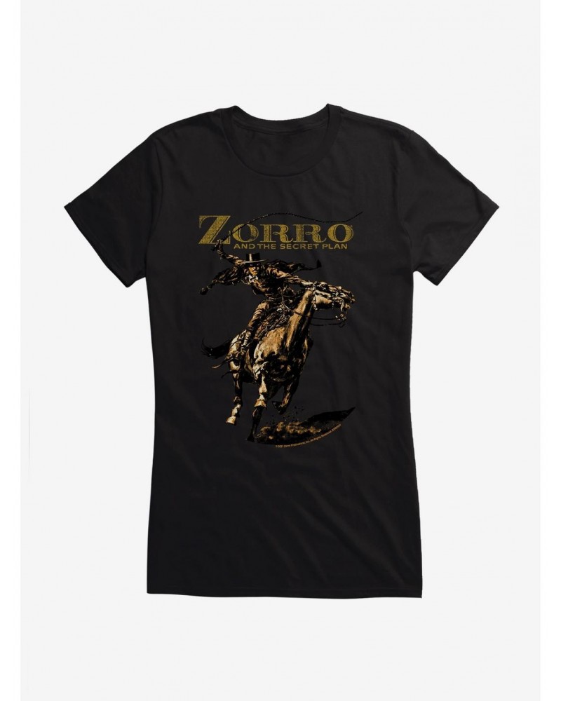 Zorro Secret Plan Girls T-Shirt $8.96 T-Shirts