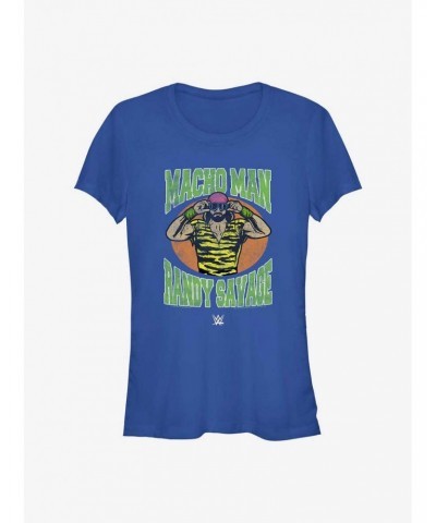 WWE Macho Man Randy Savage Retro Icon Girls T-Shirt $9.76 T-Shirts