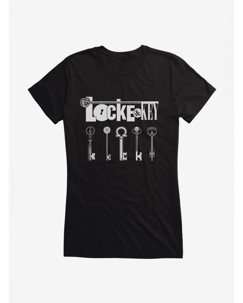 Locke & Key Keys Girls T-Shirt $8.17 T-Shirts