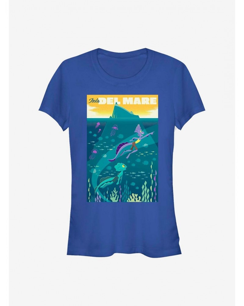 Disney Pixar Luca Isola Del Mare Poster Girls T-Shirt $6.97 T-Shirts