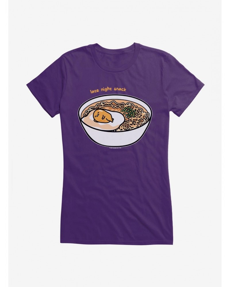 Gudetama Late Night Snack Girls T-Shirt $8.76 T-Shirts