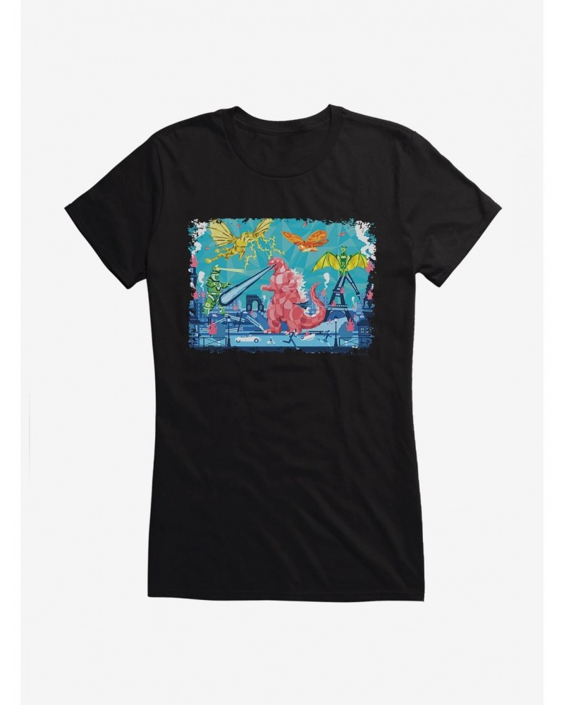 Godzilla Highway Girls T-Shirt $9.56 T-Shirts