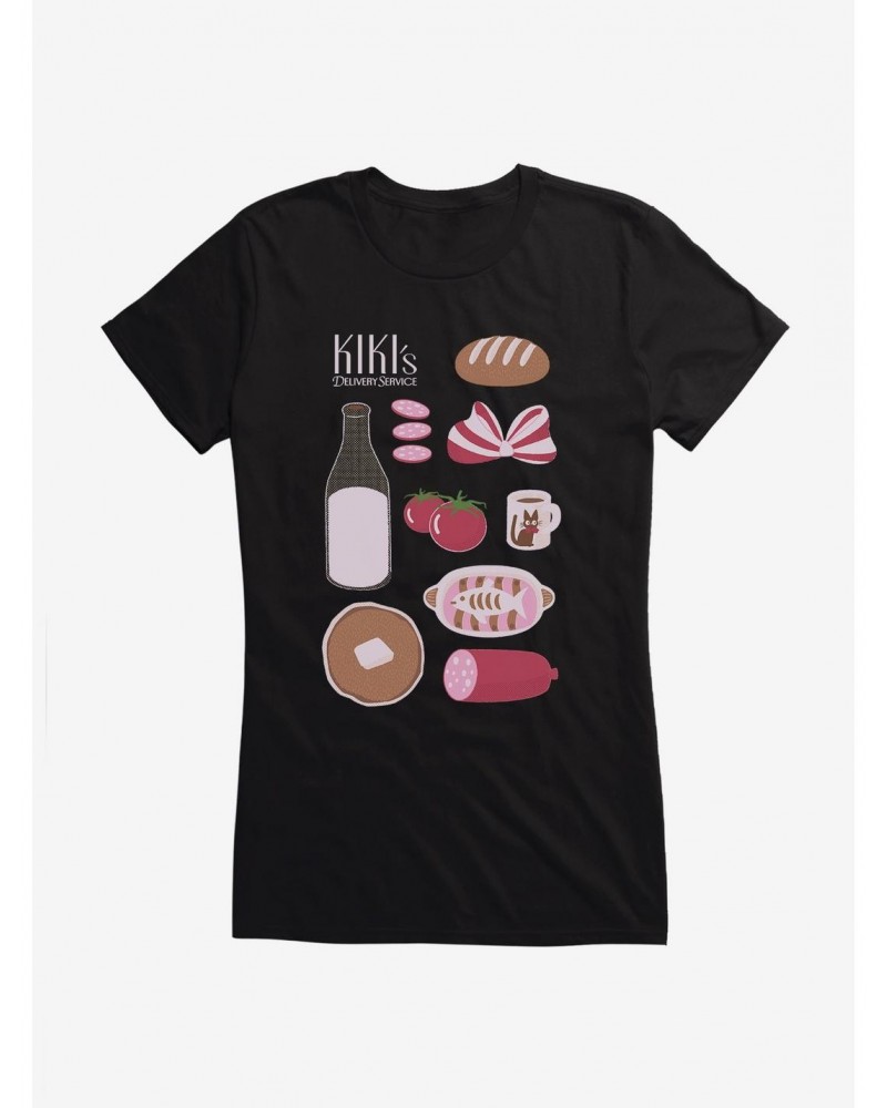 Studio Ghibli Kiki's Delivery Service Essential Foods Girls T-Shirt $9.36 T-Shirts