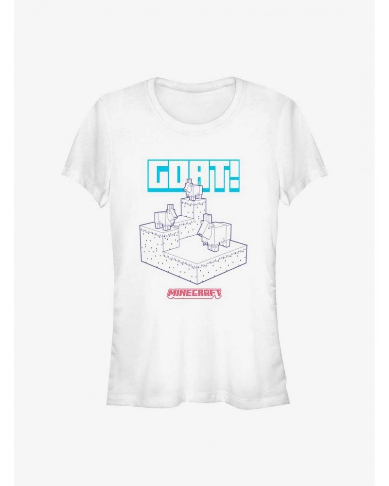 Minecraft Goats Girls T-Shirt $8.17 T-Shirts