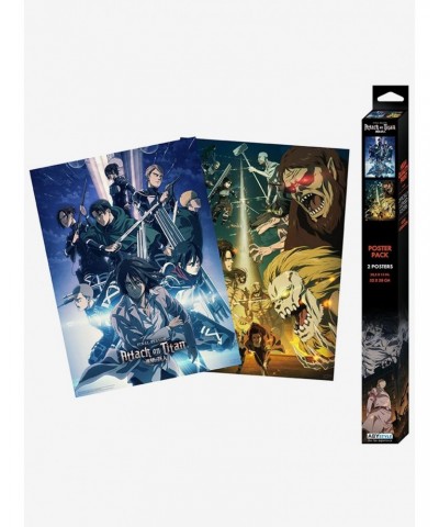 Attack On Titan Featured Characters Boxed Poster Set $7.18 Poster Set