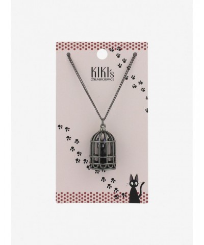 Studio Ghibli Kiki's Delivery Service Jiji Cage Necklace $6.06 Necklaces