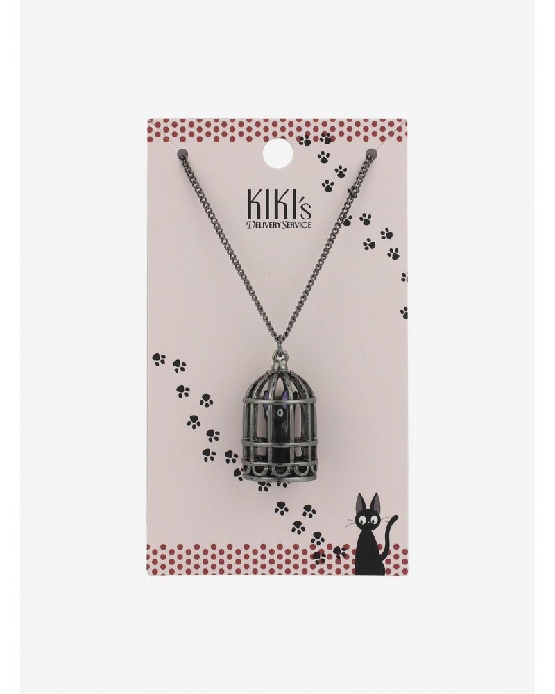 Studio Ghibli Kiki's Delivery Service Jiji Cage Necklace $6.06 Necklaces