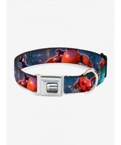 Disney Pixar Big Hero 6 San Fransokyo Seatbelt Buckle Pet Collar $9.96 Pet Collars