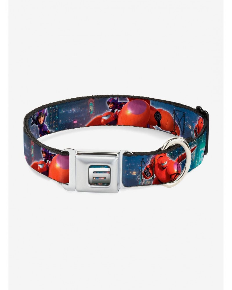 Disney Pixar Big Hero 6 San Fransokyo Seatbelt Buckle Pet Collar $9.96 Pet Collars