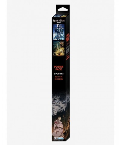 Attack On Titan Featured Characters Boxed Poster Set $7.18 Poster Set