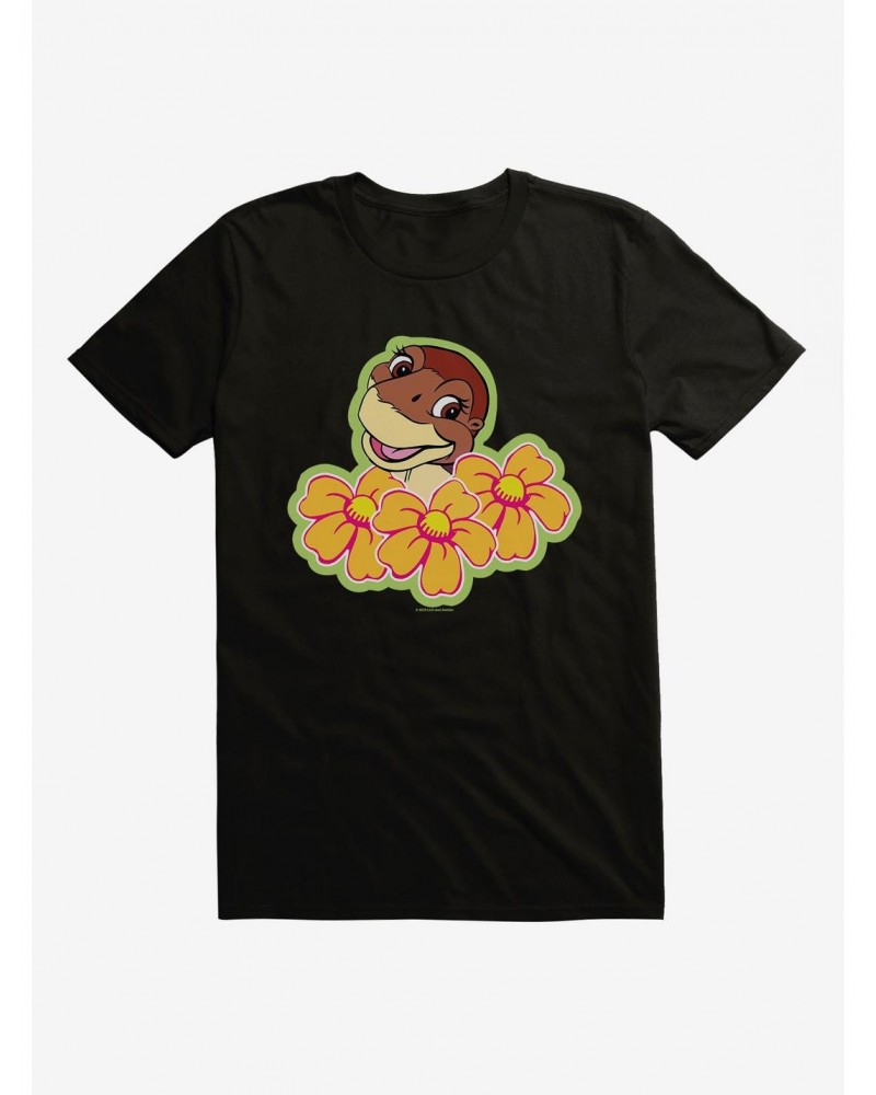 The Land Before Time Littlefoot Flowers T-Shirt $5.74 T-Shirts