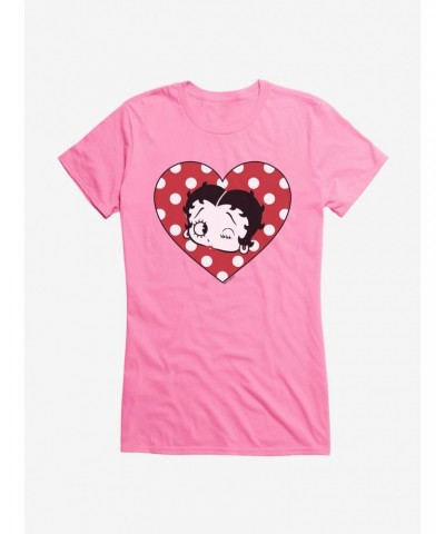 Betty Boop Spotted in Love Girls T-Shirt $7.97 T-Shirts