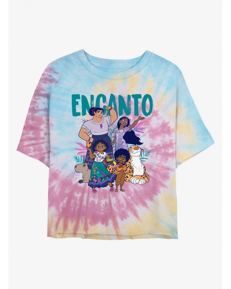 Disney Encanto Family Tie Dye Crop Girls T-Shirt $9.15 T-Shirts