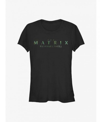 The Matrix Matrix Four Logo Girls T-Shirt $6.63 T-Shirts