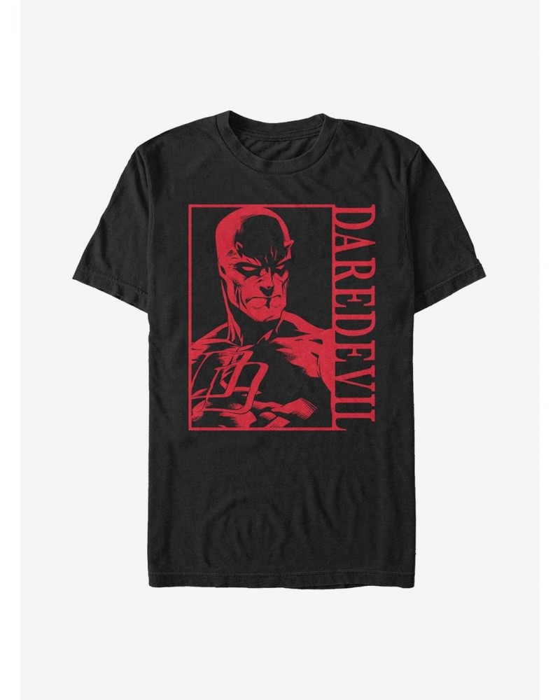 Marvel Daredevil Portrait Box T-Shirt $9.32 T-Shirts