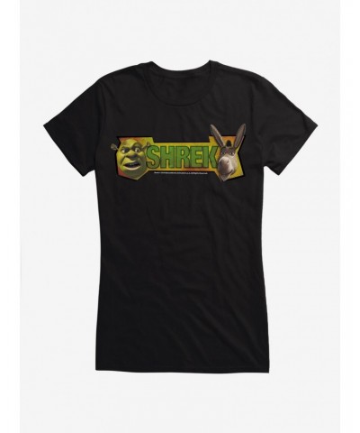 Shrek Shrek And Donkey Faces Girls T-Shirt $7.57 T-Shirts