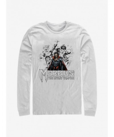 Marvel Morbius Vampire Sketch Long-Sleeve T-Shirt $8.95 T-Shirts