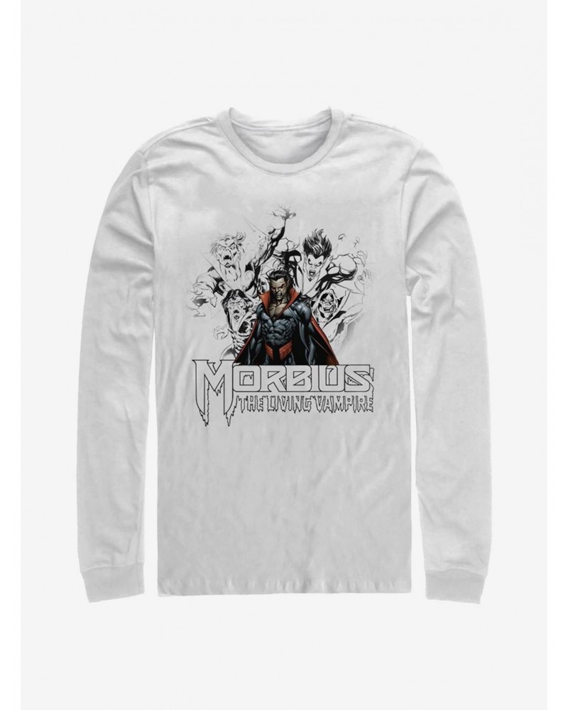 Marvel Morbius Vampire Sketch Long-Sleeve T-Shirt $8.95 T-Shirts