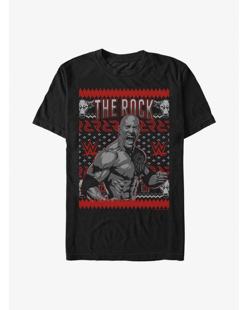 WWE The Rock Ugly Christmas T-Shirt $8.80 T-Shirts