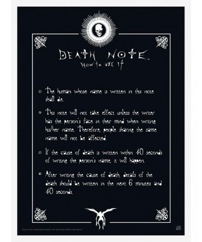 Death Note Poster Set $7.16 Poster Set