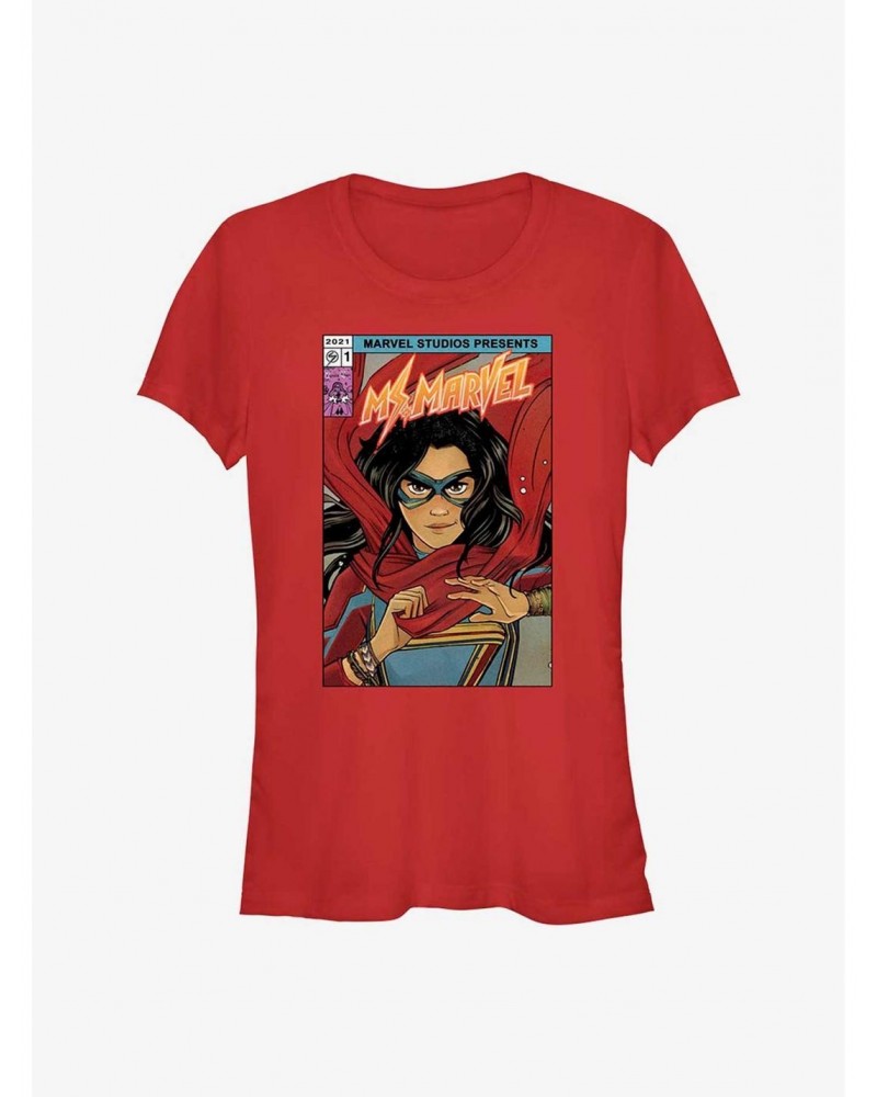 Marvel Ms. Marvel Comic Cover Girls T-Shirt $5.98 T-Shirts