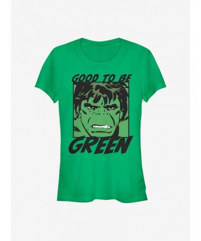 Marvel The Hulk Good Green Hulk Girls T-Shirt $7.17 T-Shirts