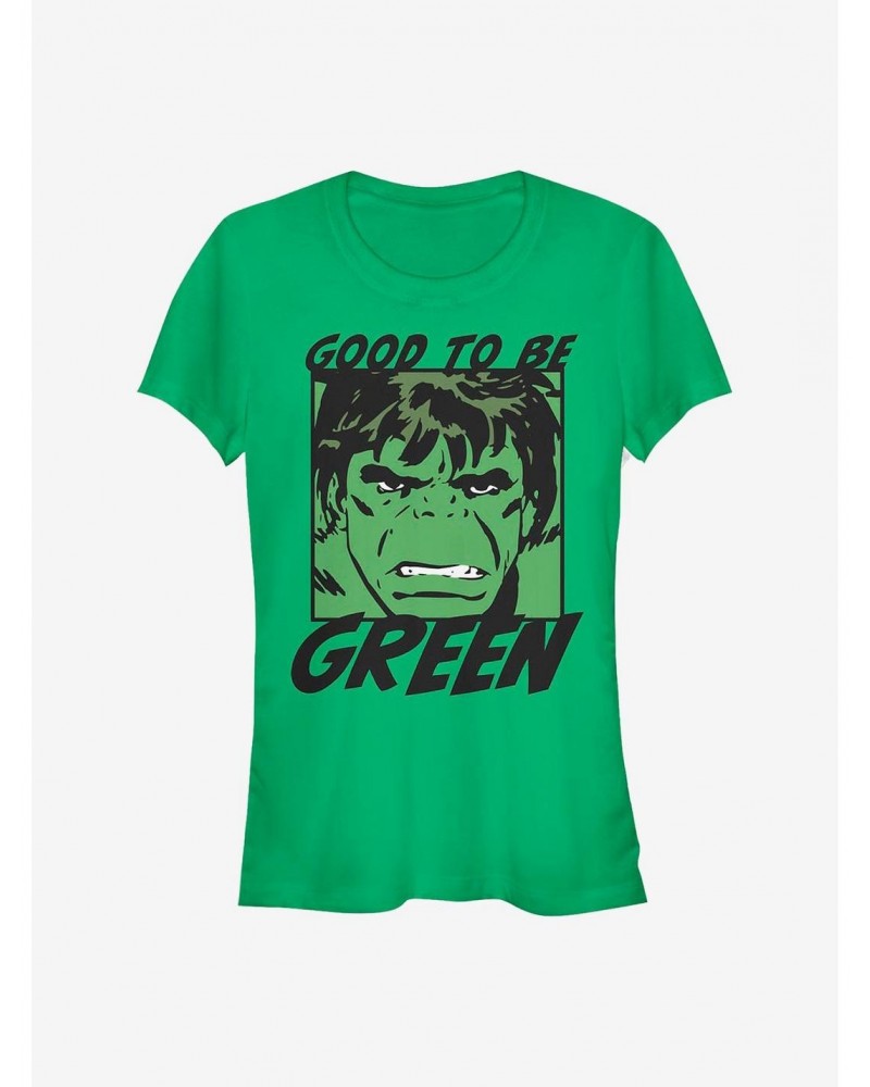 Marvel The Hulk Good Green Hulk Girls T-Shirt $7.17 T-Shirts