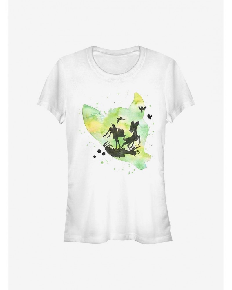 Disney Bambi Watercolor Bambi Girls T-Shirt $10.71 T-Shirts