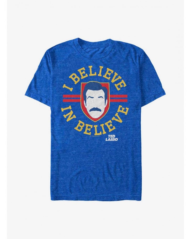 Ted Lasso Believe In Believe Shield T-Shirt $6.06 T-Shirts