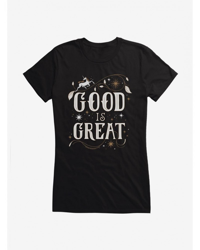 The School For Good And Evil Good Is Great Girls T-Shirt $6.18 T-Shirts