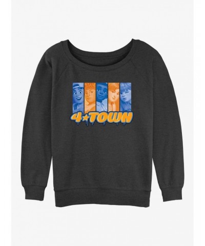 Disney Pixar Turning Red 4Town Band Members Girls Slouchy Sweatshirt $11.22 Sweatshirts