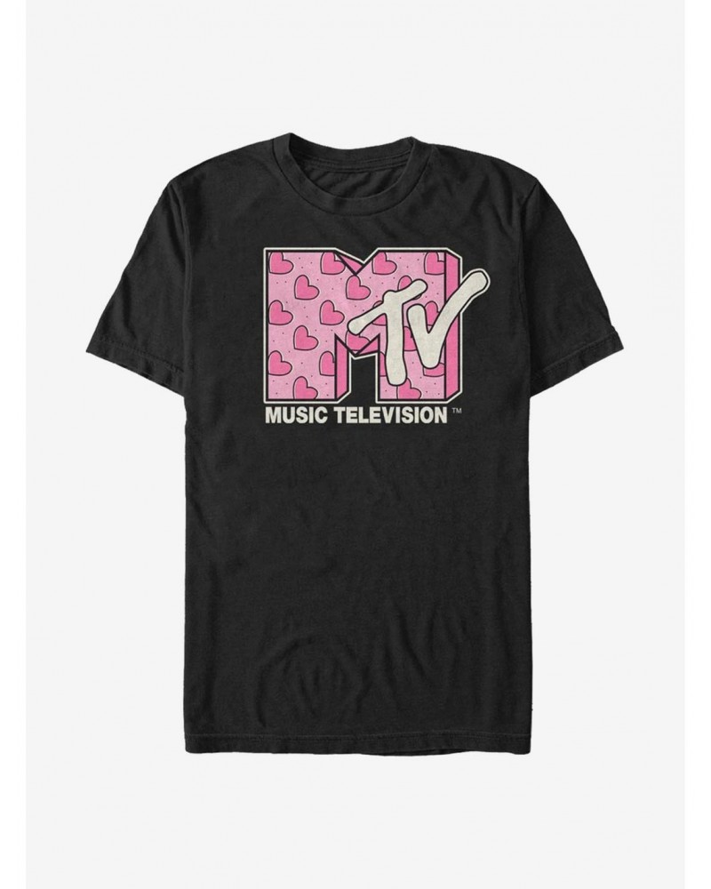 MTV Heart Diagonal T-Shirt $8.41 T-Shirts