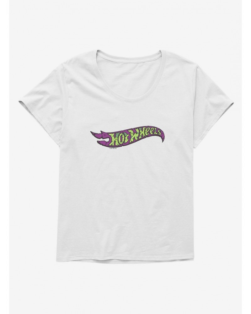 Hot Wheels Spooky Logo Girls T-Shirt Plus Size $10.64 T-Shirts