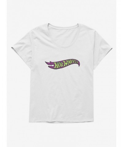 Hot Wheels Spooky Logo Girls T-Shirt Plus Size $10.64 T-Shirts