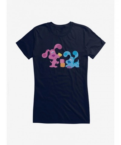 Blue's Clues Magenta And Blue Playtime Girls T-Shirt $7.97 T-Shirts