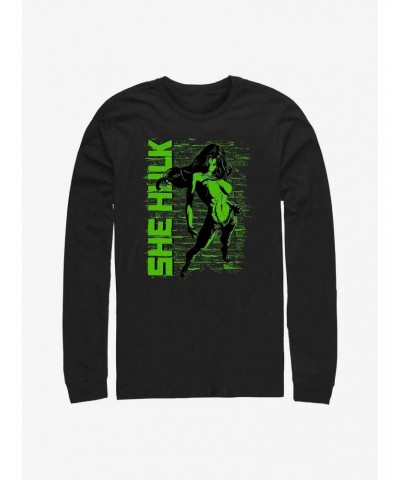 Marvel She Hulk Really Green Long-Sleeve T-Shirt $12.90 T-Shirts