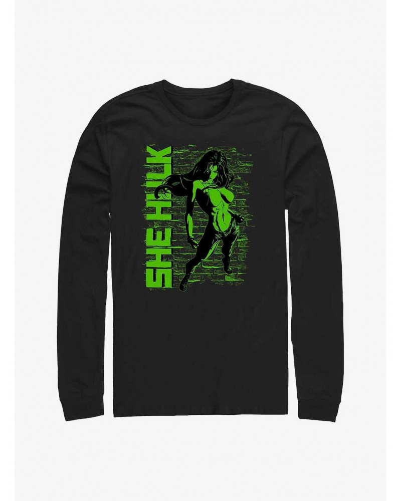 Marvel She Hulk Really Green Long-Sleeve T-Shirt $12.90 T-Shirts