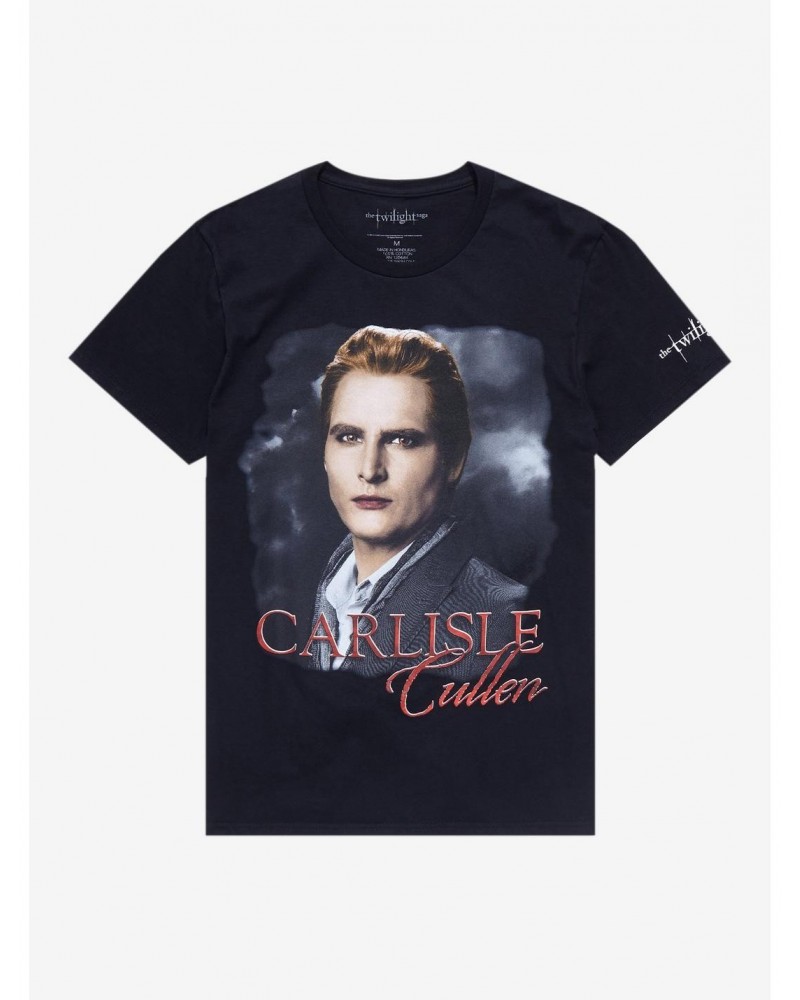 Twilight Carlisle Cullen Boyfriend Fit Girls T-Shirt $9.76 T-Shirts