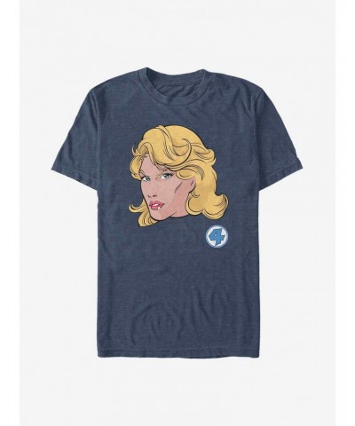 Marvel Fantastic Four Invisible Woman Face T-Shirt $8.03 T-Shirts