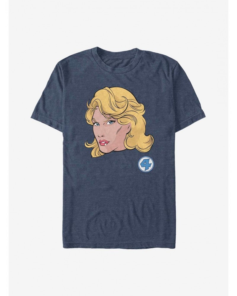 Marvel Fantastic Four Invisible Woman Face T-Shirt $8.03 T-Shirts