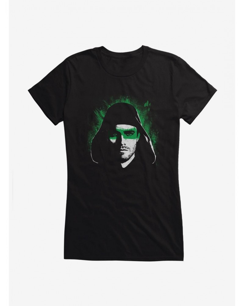 DC Comics Arrow Green Portrait Girls T-Shirt $9.56 T-Shirts