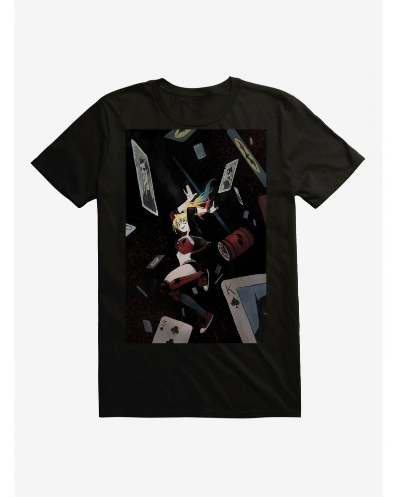 DC Comics Batman Harley Quinn Deck of Cards T-Shirt $9.37 T-Shirts