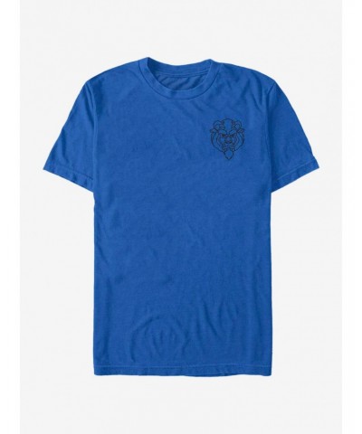 Disney Beauty And The Beast Beast Line T-Shirt $8.84 T-Shirts