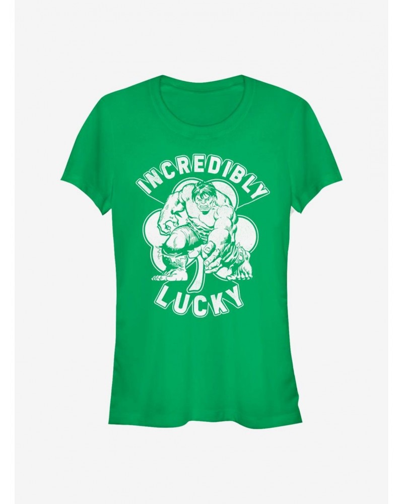 Marvel The Hulk Lucky Hulk Girls T-Shirt $6.97 T-Shirts