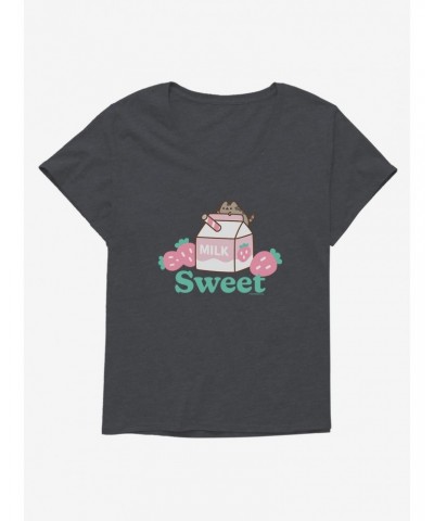 Pusheen Sips Sweet Girls T-Shirt Plus Size $7.65 T-Shirts